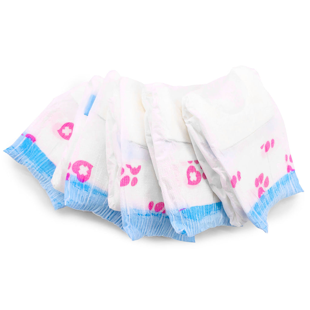 ValueFresh Female Dog Disposable Diapers, Small, 288 Count BULK PACK - Full Coverage w/Tail Hole, Snag-Free Fasteners, Leak Protection, Wetness Indicator 